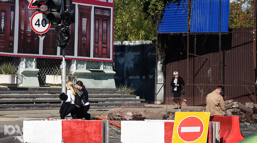 Ремонт улицы Тургенева в Краснодаре © Фото Елены Синеок, Юга.ру