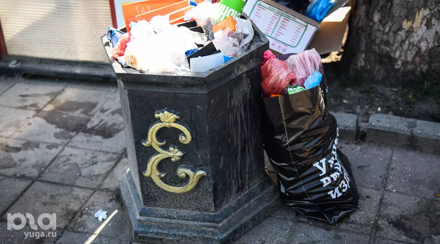 Проблемы с вывозом мусора в Краснодаре &copy;&nbsp;Фото Елены Синеок, Юга.ру