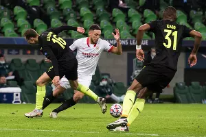 Матч «Краснодар» — «Севилья», Краснодар, 25 ноября 2020 года &copy;&nbsp;Фото Елены Синеок, Юга.ру