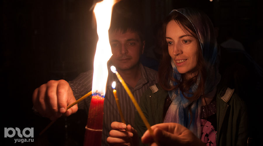 Пасха в Свято-Екатерининском кафедральном соборе (Краснодар) © Михаил Ступин, ЮГА.ру
