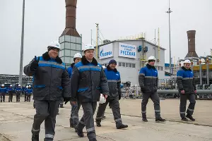 Торжественное открытие газопровода «Турецкий поток» на компрессорной станции «Русская» &copy;&nbsp;Фото Елены Синеок, Юга.ру