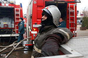 Пожар на ул.Кожевенной в Краснодаре &copy;&nbsp;Геннадий Аносов, ЮГА.ру