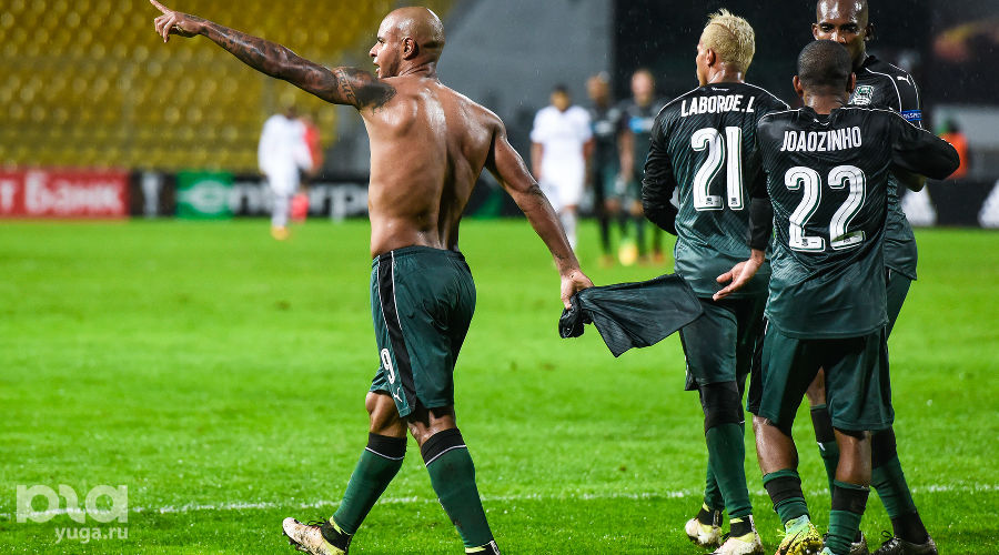 "Краснодар" разгромил французскую "Ниццу" во втором туре группового этапа Лиги Европы &copy;&nbsp;Елена Синеок, ЮГА.ру