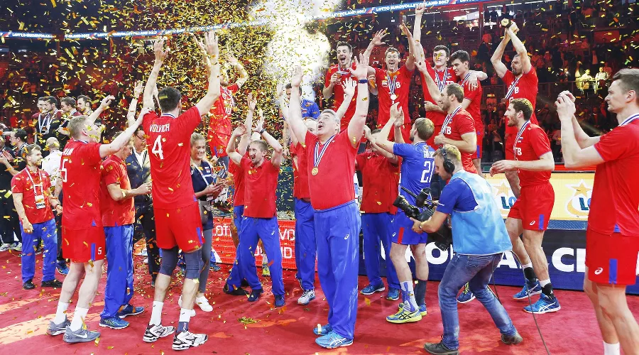 Мужская сборная России по волейболу выиграла чемпионат Европы &copy;&nbsp;Фото пресс-службы Всероссийской федерации волейбола