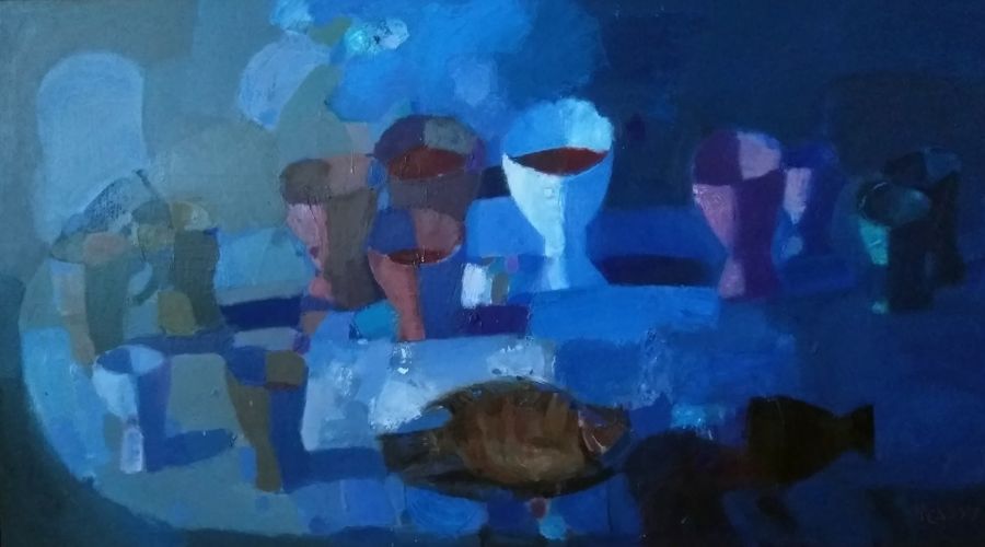 Работа Сергея Москвитина © Скриншот фото из письма от пресс-службы Краснодарского краевого выставочного зала