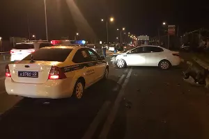 ДТП на Ейском шоссе &copy;&nbsp;Фото пресс-службы ГУ МВД по Краснодарскому краю