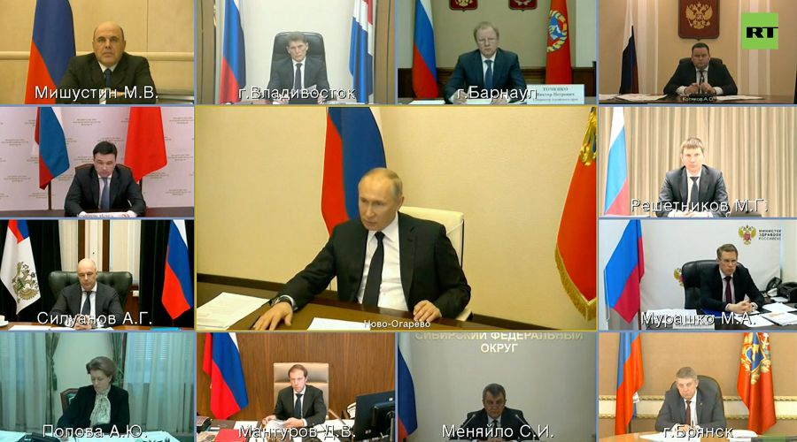 Вступительное слово Путина перед совещанием с губернаторами © Скриншот с youtube-канала "RT на русском", youtube.com/watch?v=X8Qg7b4GyYk&feature=emb_logo