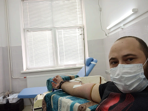 Александр Шабанов — донор крови