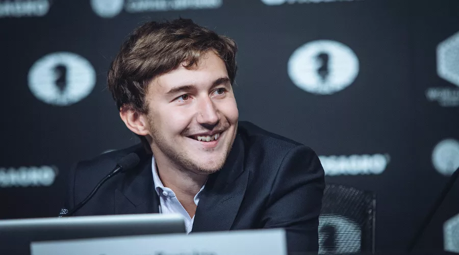 Сергей Карякин &copy;&nbsp;фото с официального сайта Матча за звание чемпиона мира по шахматам — 2016, worldchess.com