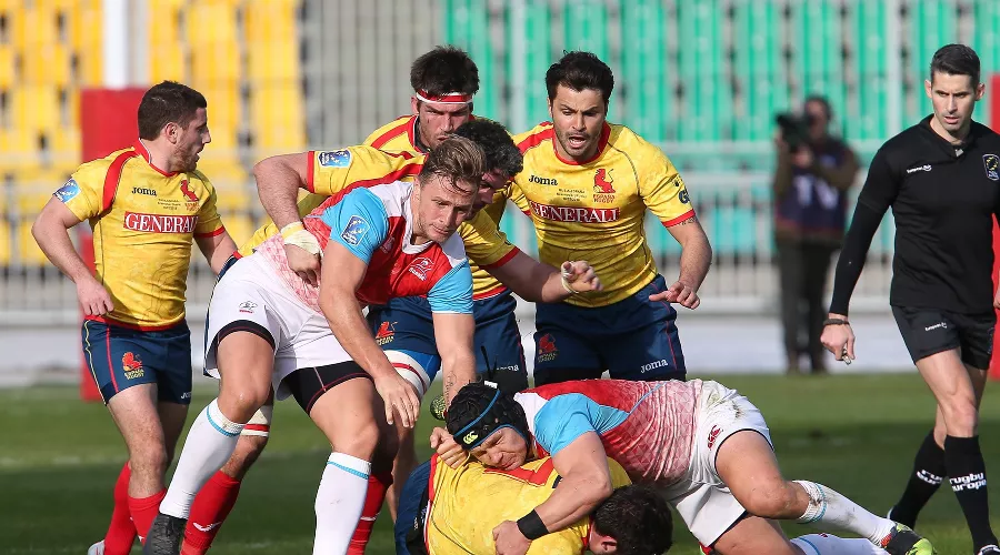 Матч чемпионата Европы по регби между сборными России и Испании &copy;&nbsp;Фото Елены Синеок, Юга.ру