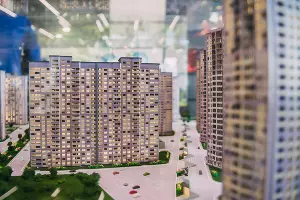 Макет жилищного комплекса «ЮгСтройИмпериал» &copy;&nbsp;Фото пресс-службы Сбербанка