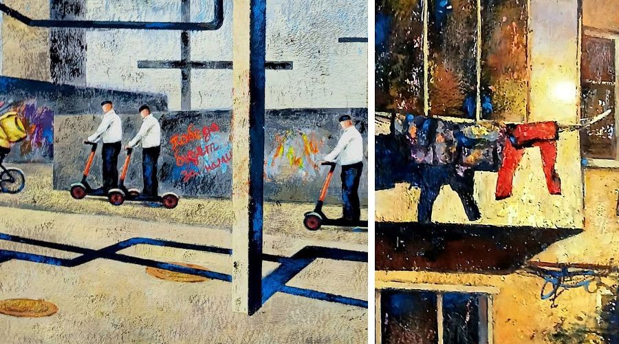 Проект художника Тима Вильгана «Свет и тьма города К.»  &copy;&nbsp;Скриншоты фото из телеграм-канала Тима Вильгана