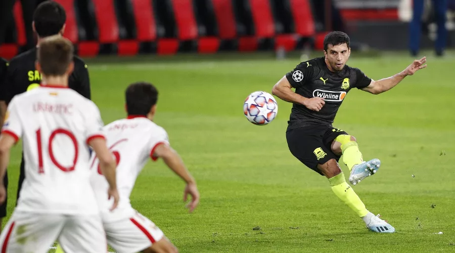 Матч Лиги чемпионов «Севилья» — «Краснодар» &copy;&nbsp;Фото с сайта ru.uefa.com