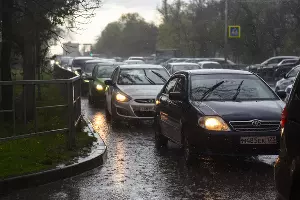 Дождь в Краснодаре &copy;&nbsp;Фото Елены Синеок, Юга.ру