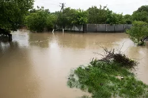 Подтопление в селе Левокумка Ставропольского края &copy;&nbsp;Фото Антона Подгайко, Юга.ру