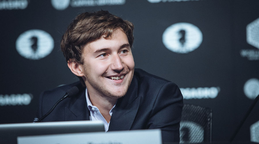 Сергей Карякин © фото с официального сайта Матча за звание чемпиона мира по шахматам — 2016, worldchess.com