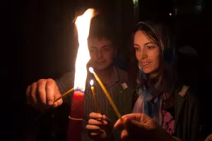 Пасха в Свято-Екатерининском кафедральном соборе (Краснодар) &copy;&nbsp;Михаил Ступин, ЮГА.ру