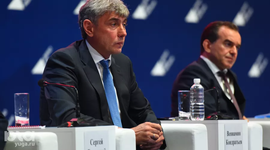 Сергей Галицкий и Вениамин Кондратьев на форуме «Дело за малым», 18 октября 2019 г. &copy;&nbsp;Фото Елены Синеок, Юга.ру