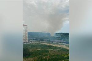 Пожар в Краснодарском лесопарке 20 мая 2023 года © Скриншот телеграм-канала GMRLIVE, T.me/gmrlive