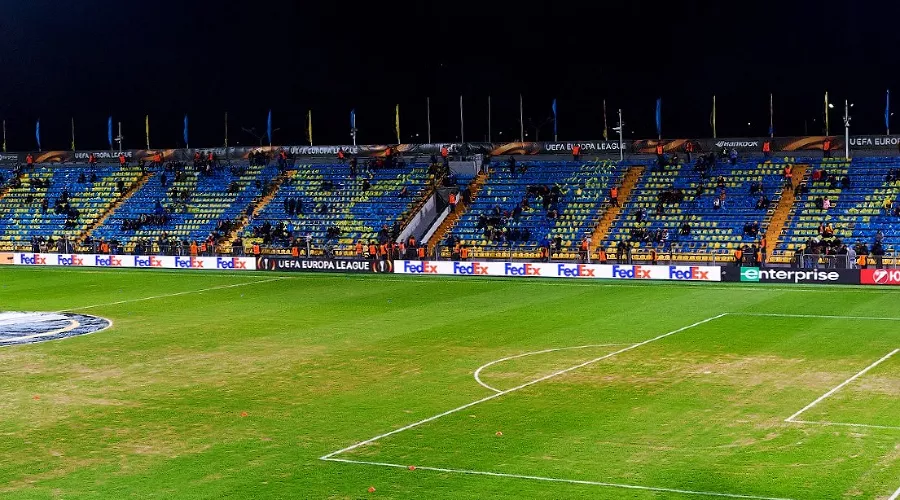 Стадион «Олимп-2» перед матчем с «Манчестер Юнайтед» &copy;&nbsp;Фото пресс-службы ФК &laquo;Ростов&raquo;