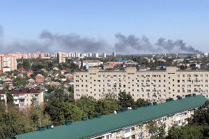 Пожар в поселке Индустриальном © Фото Юга.ру