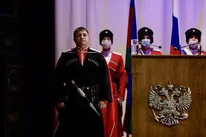 Новый атаман Кубанского казачьего войска Александр Власов &copy;&nbsp;Фото пресс-службы администрации Краснодарского края