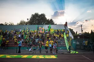 Болельщики на матче между &laquo;Кубанью&raquo; и &laquo;Абинском&raquo; &copy;&nbsp;Фото Елены Синеок, Юга.ру