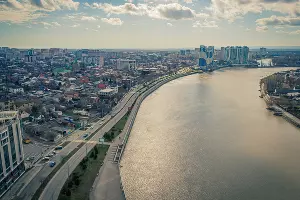 Кубанская набережная в Краснодаре &copy;&nbsp;Фото Антона Быкова, Юга.ру