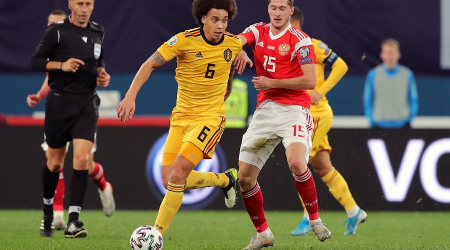 Матч отбора на Евро-2020 Россия — Бельгия © Фото пресс-службы Российского футбольного союза