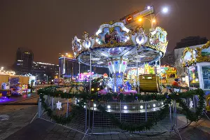 Рождественская ярмарка на Главной городской площади Краснодара &copy;&nbsp;Фото Елены Синеок, Юга.ру