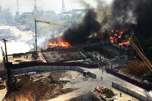 Пожар в Ростове-на-Дону &copy;&nbsp;Фото со страницы instagram.com/dem84rus