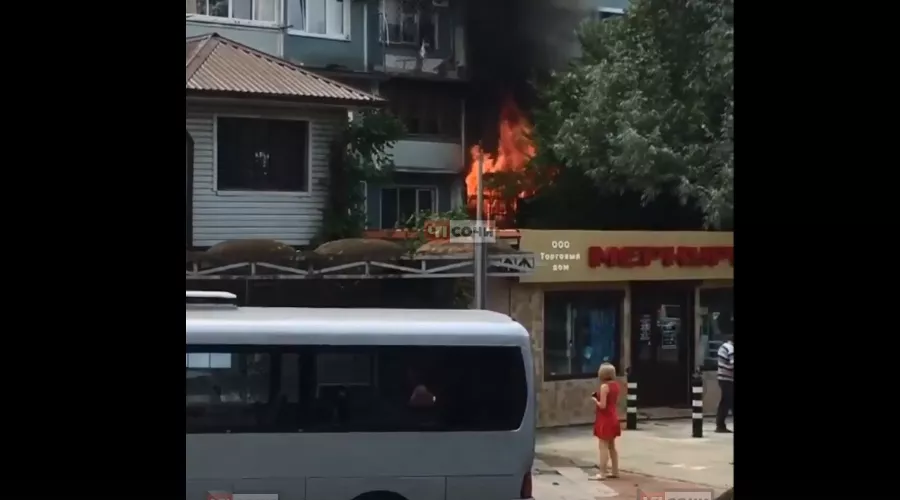  &copy;&nbsp;Скриншот видео из группы &laquo;ЧП Сочи&raquo;, vk.com/chpsochi