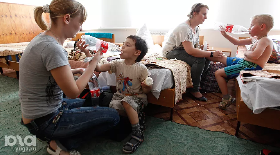 На Ставрополье приехали беженцы из Славянска &copy;&nbsp;Эдуард Корниенко, ЮГА.ру