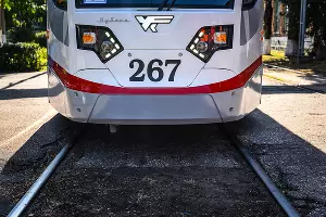 Презентация нового трамвая в Краснодаре &copy;&nbsp;Фото Елены Синеок, Юга.ру