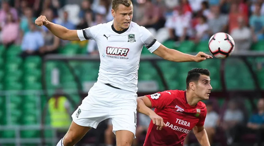 Матч «Уфа» — «Краснодар» в Уфе 13 августа 2018 года &copy;&nbsp;Фото пресс-службы ФК &laquo;Краснодар&raquo;