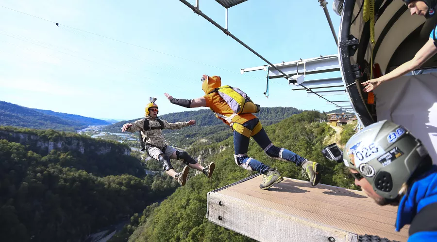 Skypark BASE days 2017 &copy;&nbsp;Фото пресс-службы парка приключений на высоте &laquo;Скайпарк Эй Джей Хаккетт Сочи&raquo;