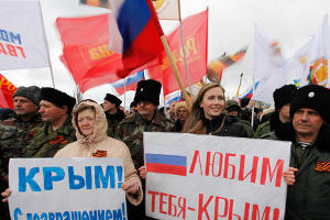 Митинг в поддержку референдума в Крыму в Ставрополе © Эдуард Корниенко, ЮГА.ру