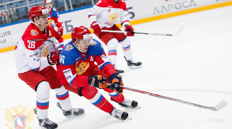 Матч Кубка Черного моря между красной и белой командами сборной России по хоккею &copy;&nbsp;Фото пресс-службы Федерации хоккея России
