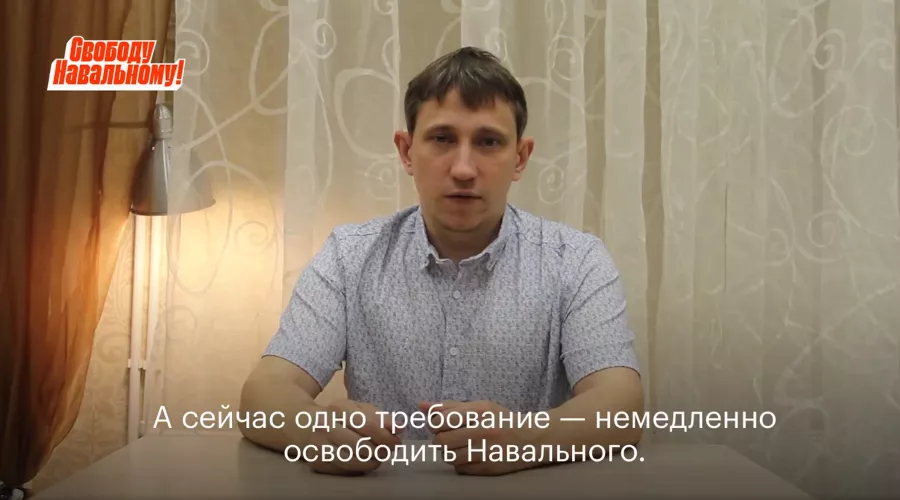 Александр Коровайный &copy;&nbsp;Скриншот видео из фейсбук-группы facebook.com/navalny.krasnodar