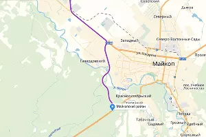 Майкоп &copy;&nbsp;Графика &laquo;Яндекс.Карты&raquo;