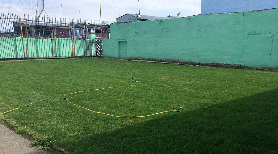 Поле для мини-футбола в колонии &copy;&nbsp;Фото с сайта 61.фсин.рф