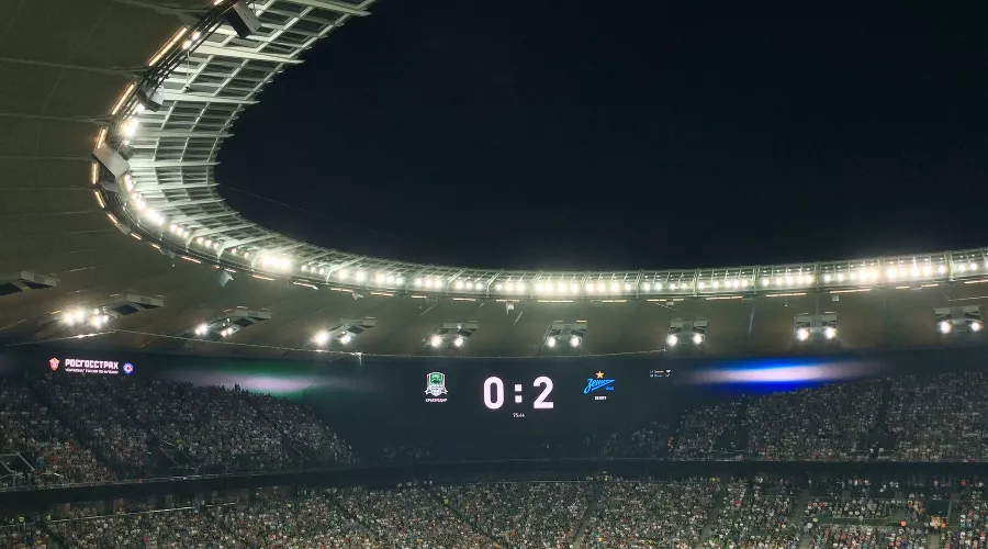 Фан-сектор на матче «Краснодар» — «Зенит»  &copy;&nbsp;Фото Юга.ру