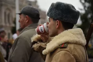 Реконструкция Дня освобождения Краснодара от фашистов &copy;&nbsp;Елена Синеок, ЮГА.ру