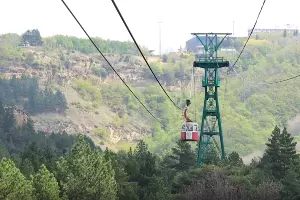 Канатная дорога в Кисловодске &copy;&nbsp;Скриншот видео с Rutube-канала &laquo;Дойди сам&raquo;