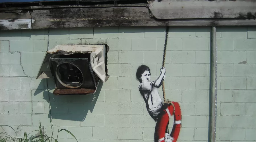 Граффити «Свингер» (Swinger, 2008, Новый Орлеан) &copy;&nbsp;Файл доступен по лицензии Creative Commons Attribution 2.0 Generic