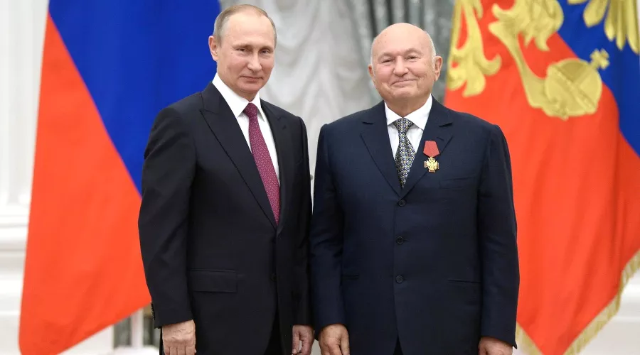 Владимир Путин и Юрий Лужков &copy;&nbsp;Фото с сайта президента России kremlin.ru