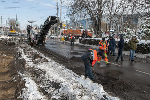 В Краснодаре начали строить трамвайную линию на улице Московской &copy;&nbsp;Фото Дмитрия Пославского, Юга.ру