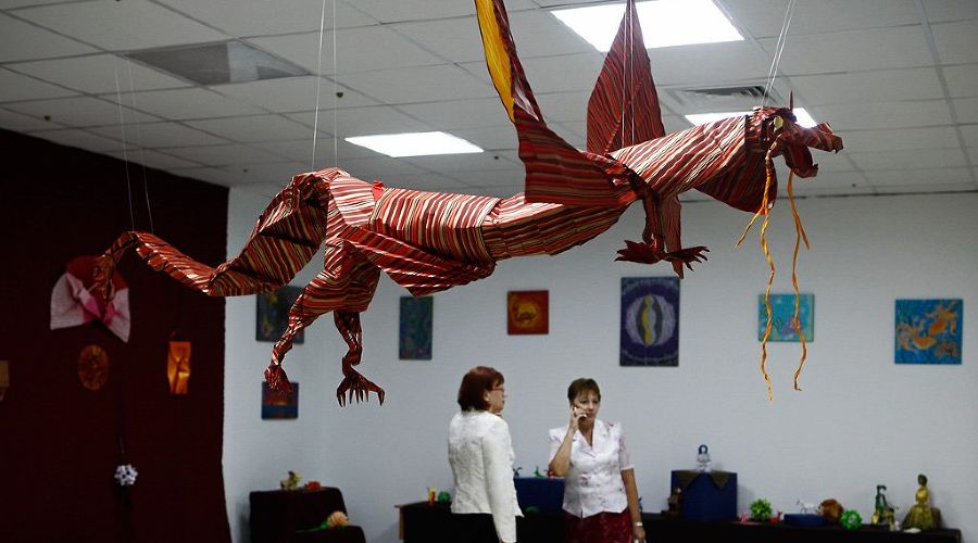 Выставка "Оригами. Сны о Японии" в Краснодаре © Влад Александров. ЮГА.ру