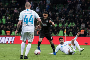 Матч «Краснодар» — «Зенит», Краснодар, 20 апреля 2019 года &copy;&nbsp;Фото Елены Синеок, Юга.ру