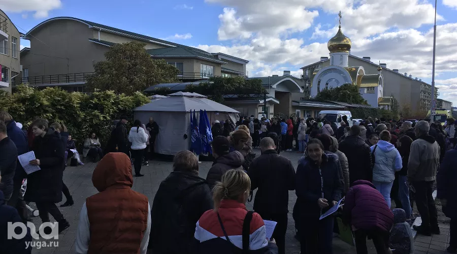 Мигранты из Херсонской области в Анапе &copy;&nbsp;Фото Александра Гончаренко, Юга.ру